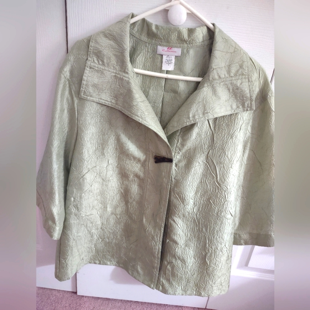 IC Collection Pea Color Jacket Size S
